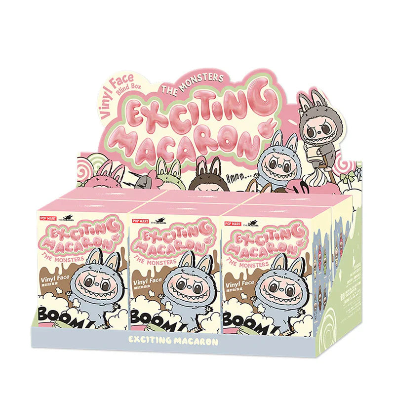 Pop Mart Labubu The Monsters Exciting Macarons Vinyl Plush Pendant