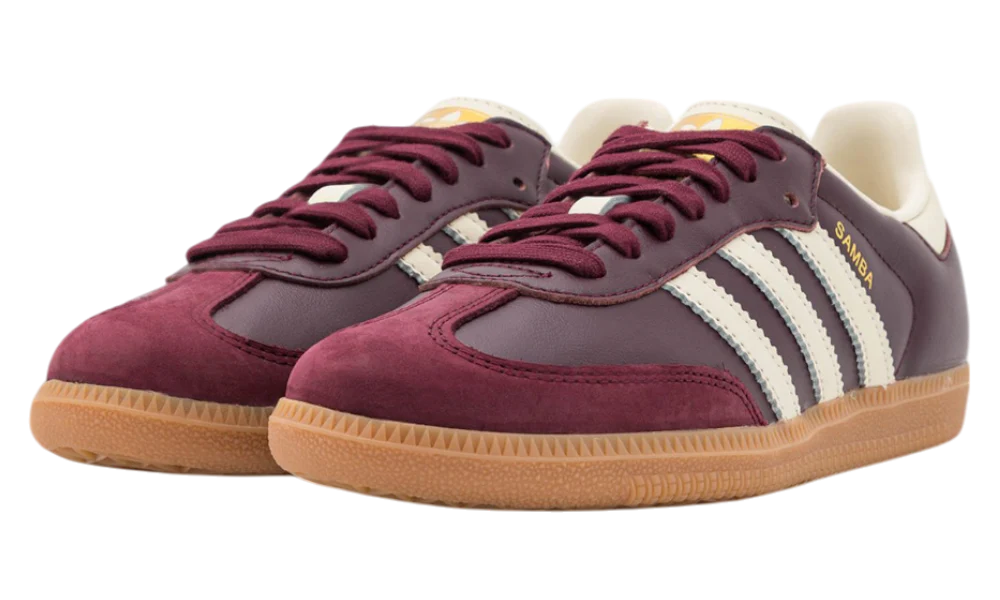 adidas Samba OG Maroon Gold Metallic